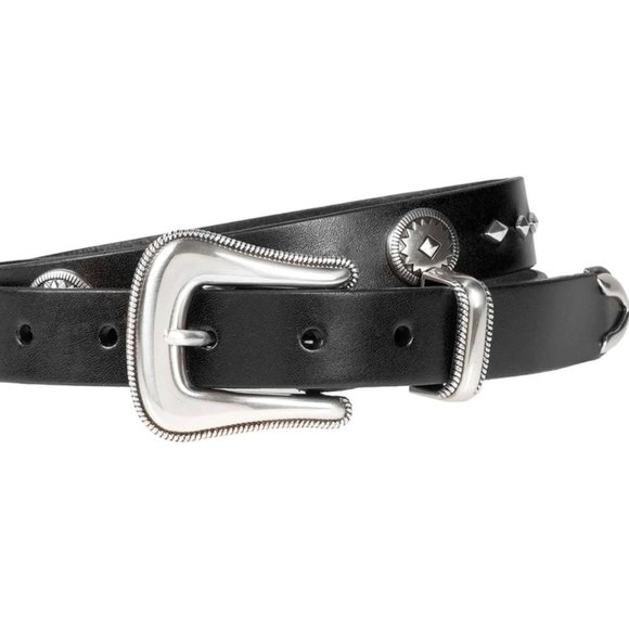 Wrangler Leather Concho Women's Belt - Picture 2 of 4